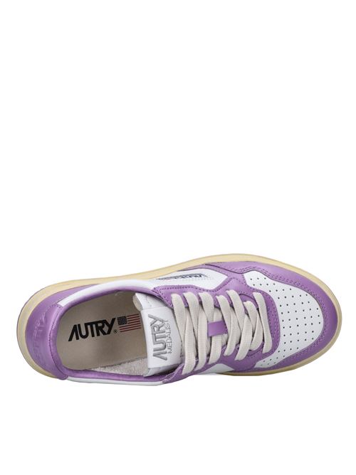 Sneakers in pelle AUTRY | AULW WB43BIANCO-LAVANDA